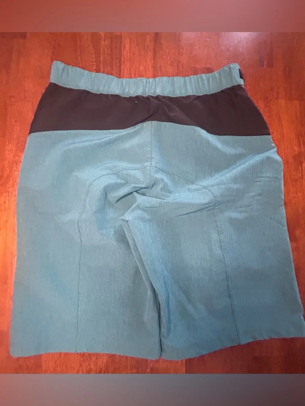 Men’s MTB Mountain Bike Blue Teal Biking Shorts Size M Outdoor Cargo Pockets